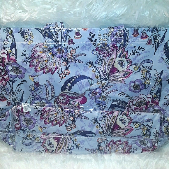 Last 1☆NWT Beautiful VERA BRADLEY ~Hummingbird Park City Shopper Tote~XL - Picture 8 of 12